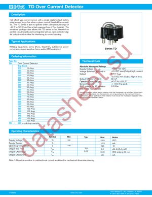 TD-015 datasheet  